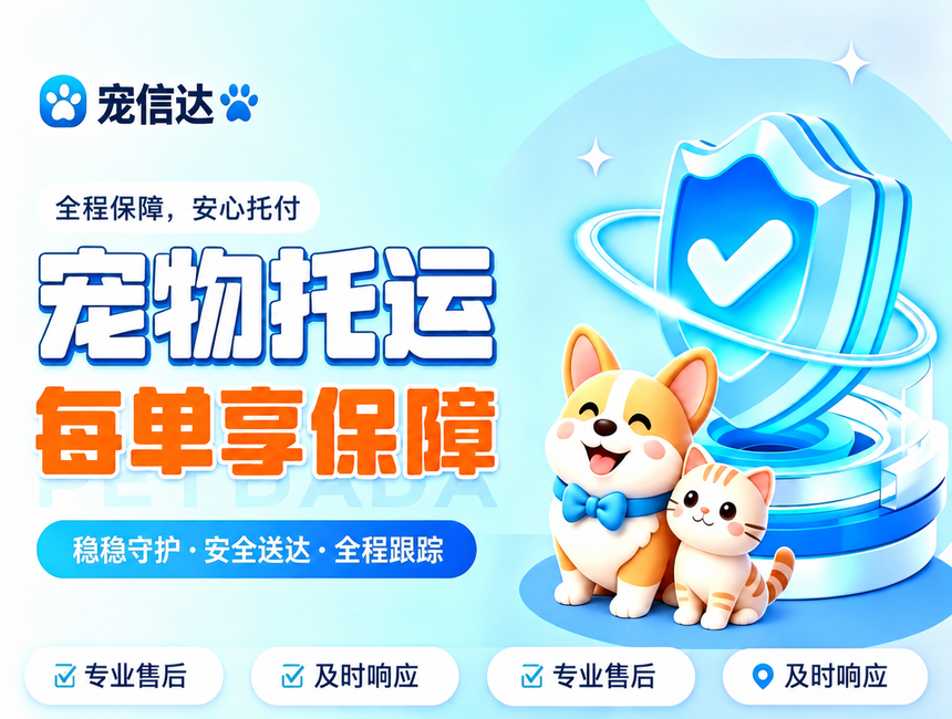 宠宁达 · 宠物托运每单享保障